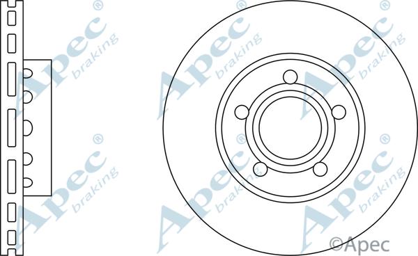 APEC DSK769 - Гальмівний диск autocars.com.ua