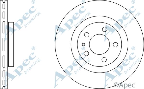 APEC DSK774 - Гальмівний диск autocars.com.ua