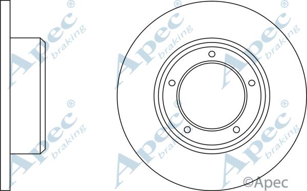APEC DSK908 - Гальмівний диск autocars.com.ua