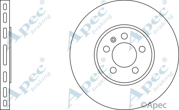 APEC DSK924 - Гальмівний диск autocars.com.ua