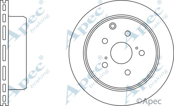 APEC DSK937 - Гальмівний диск autocars.com.ua