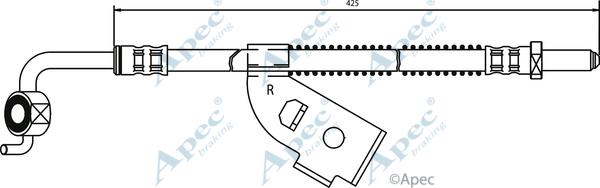 APEC HOS3014 - Гальмівний шланг autocars.com.ua