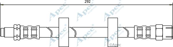 APEC HOS3029 - Гальмівний шланг autocars.com.ua