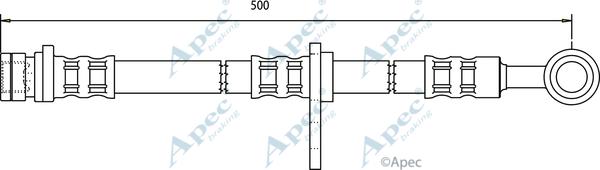 APEC HOS3074 - Гальмівний шланг autocars.com.ua