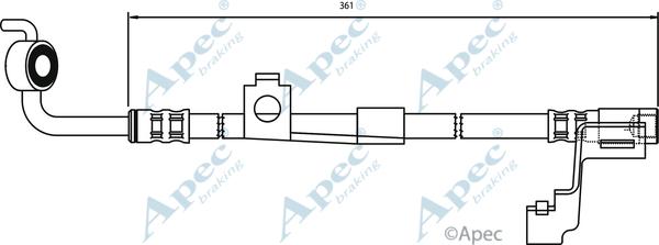 APEC HOS3090 - Гальмівний шланг autocars.com.ua