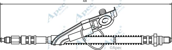 APEC HOS3292 - Гальмівний шланг autocars.com.ua