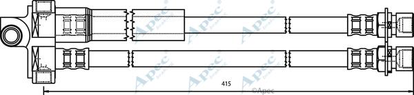 APEC HOS3357 - Гальмівний шланг autocars.com.ua