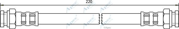 APEC HOS3358 - Гальмівний шланг autocars.com.ua