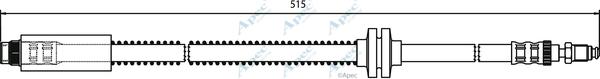 APEC HOS3425 - Гальмівний шланг autocars.com.ua