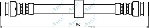 APEC HOS3449 - Гальмівний шланг autocars.com.ua