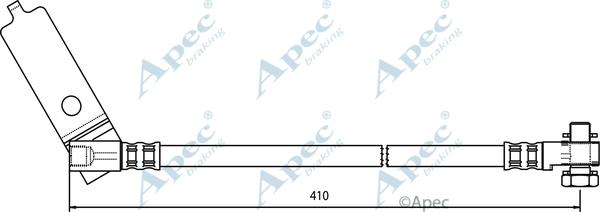 APEC HOS3725 - Гальмівний шланг autocars.com.ua