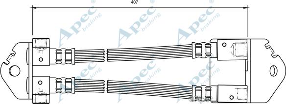 APEC HOS3799 - Гальмівний шланг autocars.com.ua