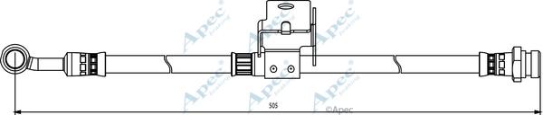 APEC HOS3857 - Гальмівний шланг autocars.com.ua