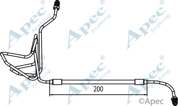 APEC HOS4064 - Гальмівний шланг autocars.com.ua