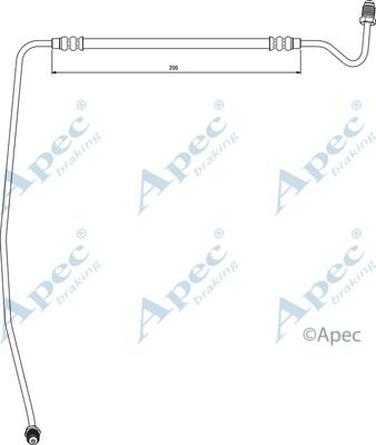APEC HOS4065 - Гальмівний шланг autocars.com.ua