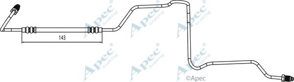 APEC HOS4118 - Гальмівний шланг autocars.com.ua