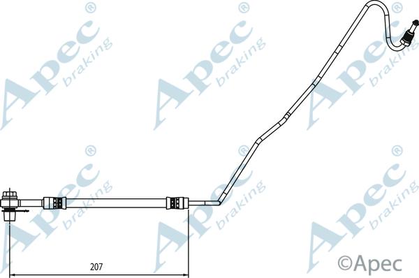 APEC HOS4137 - Гальмівний шланг autocars.com.ua