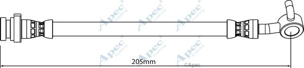 APEC HOS4186 - Гальмівний шланг autocars.com.ua