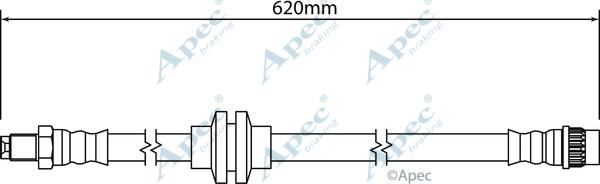 APEC HOS4313 - Гальмівний шланг autocars.com.ua