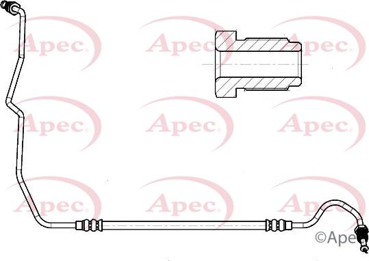 APEC HOS4329 - Гальмівний шланг autocars.com.ua