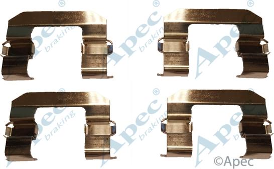 APEC KIT1026 - Комплектуючі, колодки дискового гальма autocars.com.ua