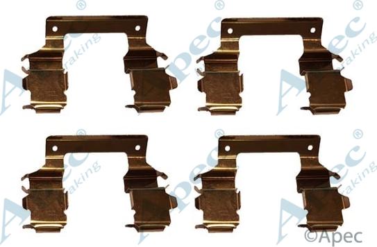 APEC KIT1029 - Комплектуючі, колодки дискового гальма autocars.com.ua