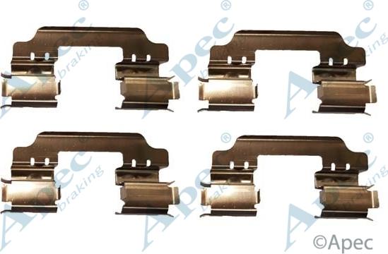 APEC KIT1035 - Комплектуючі, колодки дискового гальма autocars.com.ua