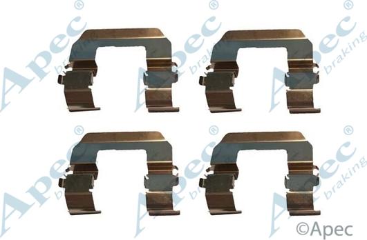 APEC KIT1038 - Комплектуючі, колодки дискового гальма autocars.com.ua