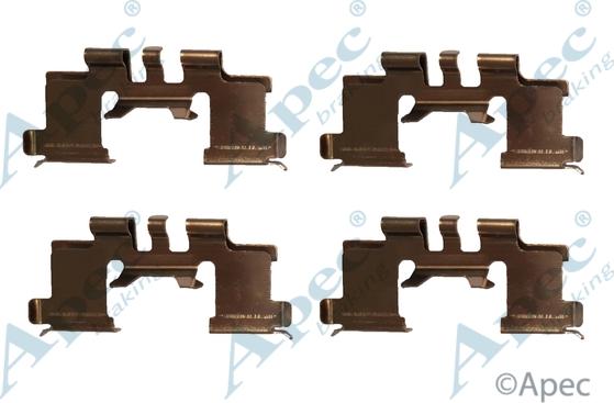 APEC KIT1050 - Комплектуючі, колодки дискового гальма autocars.com.ua