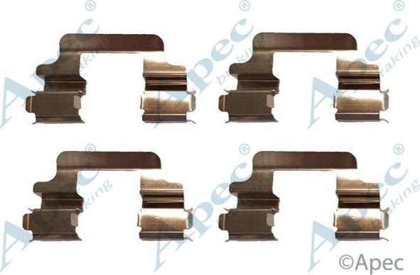 APEC KIT1056 - Комплектуючі, колодки дискового гальма autocars.com.ua