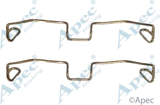 APEC KIT1062 - Комплектуючі, колодки дискового гальма autocars.com.ua