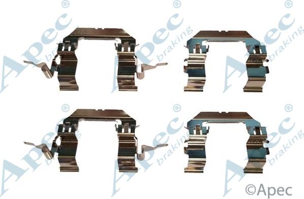 APEC KIT1079 - Комплектуючі, колодки дискового гальма autocars.com.ua