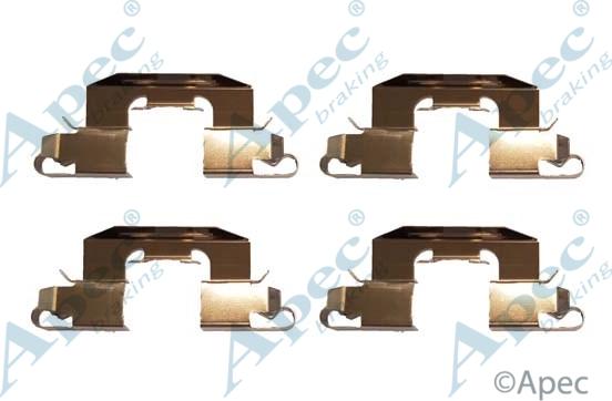 APEC KIT1080 - Комплектуючі, колодки дискового гальма autocars.com.ua