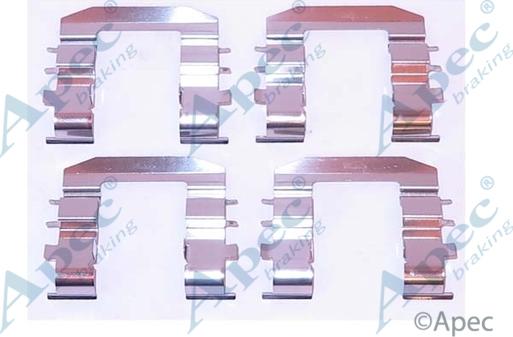APEC KIT1094 - Комплектуючі, колодки дискового гальма autocars.com.ua