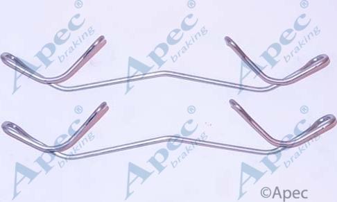 APEC KIT1098 - Комплектуючі, колодки дискового гальма autocars.com.ua