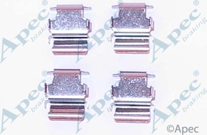 APEC KIT1104 - Комплектуючі, колодки дискового гальма autocars.com.ua