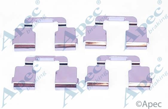 APEC KIT1106 - Комплектуючі, колодки дискового гальма autocars.com.ua
