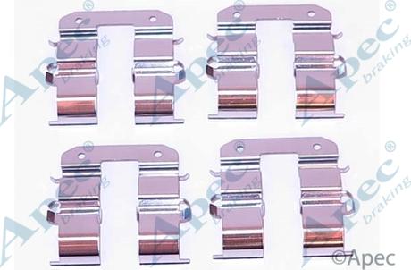 APEC KIT1111 - Комплектуючі, колодки дискового гальма autocars.com.ua