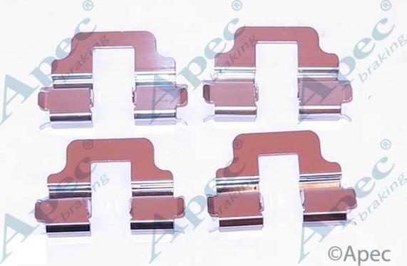 APEC KIT1117 - Комплектуючі, колодки дискового гальма autocars.com.ua