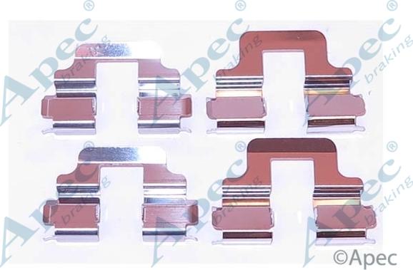 APEC KIT1118 - Комплектуючі, колодки дискового гальма autocars.com.ua