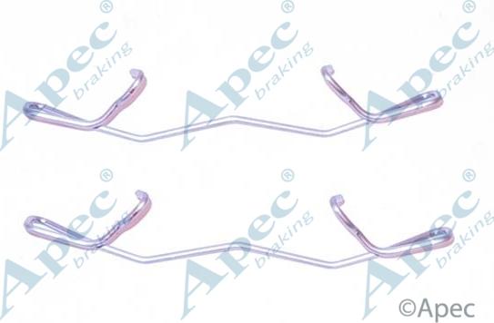 APEC KIT1119 - Комплектуючі, колодки дискового гальма autocars.com.ua