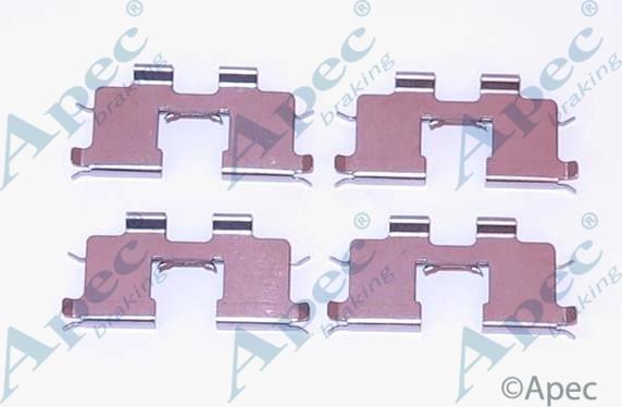 APEC KIT1124 - Комплектуючі, колодки дискового гальма autocars.com.ua