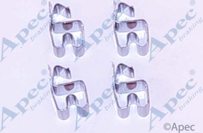 APEC KIT1151 - Комплектуючі, колодки дискового гальма autocars.com.ua