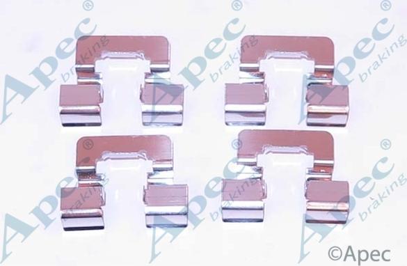 APEC KIT1154 - Комплектуючі, колодки дискового гальма autocars.com.ua