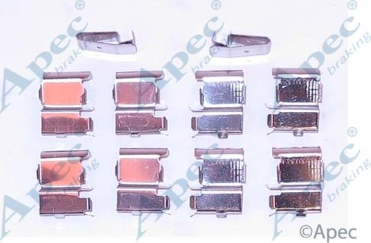 APEC KIT1155 - Комплектуючі, колодки дискового гальма autocars.com.ua