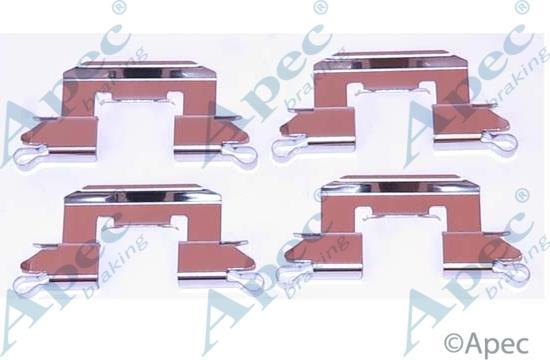 APEC KIT1158 - Комплектуючі, колодки дискового гальма autocars.com.ua