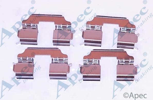 APEC KIT1160 - Комплектуючі, колодки дискового гальма autocars.com.ua
