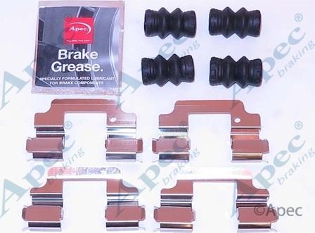 APEC KIT1162 - Комплектуючі, колодки дискового гальма autocars.com.ua