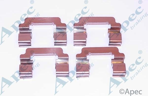 APEC KIT1163 - Комплектуючі, колодки дискового гальма autocars.com.ua