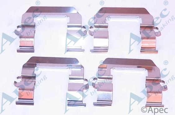 APEC KIT1164 - Комплектуючі, колодки дискового гальма autocars.com.ua